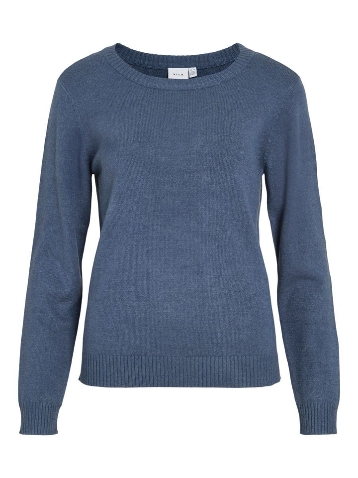 VIRIL O-NECK L/S  KNIT TOP - NOOS