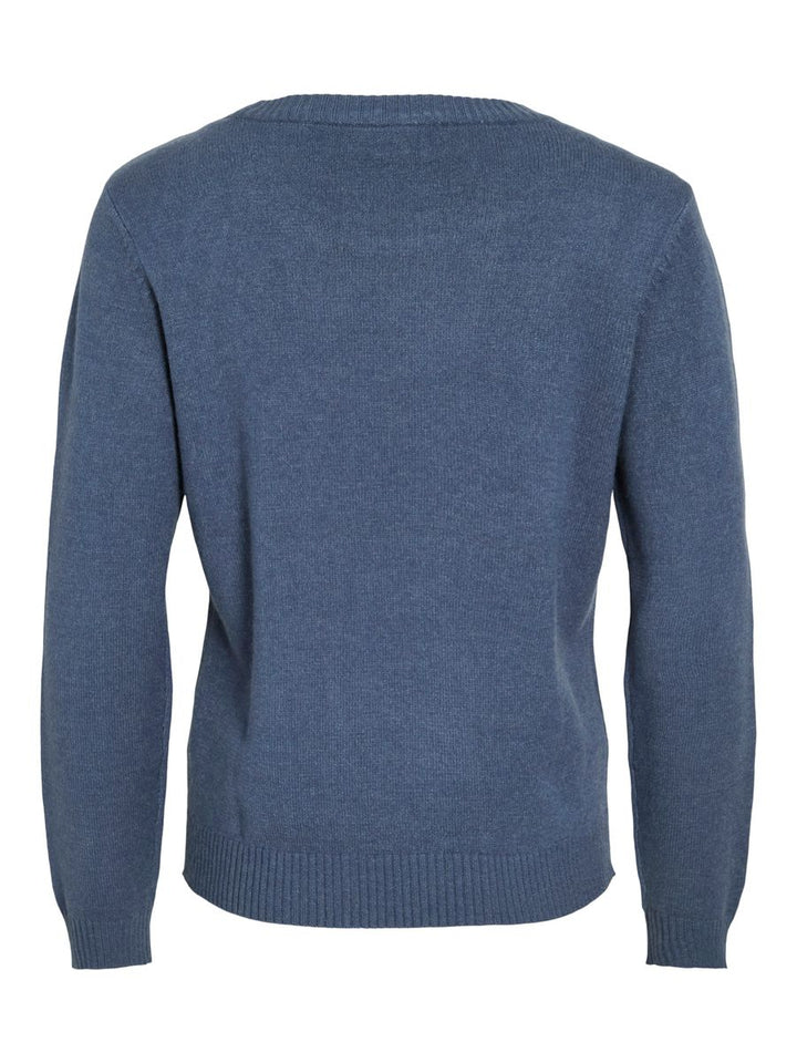 VIRIL O-NECK L/S  KNIT TOP - NOOS