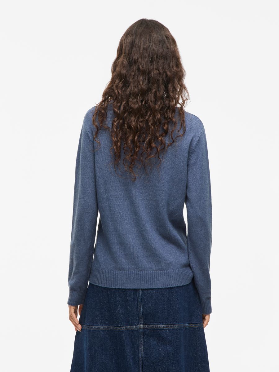 VIRIL O-NECK L/S  KNIT TOP - NOOS