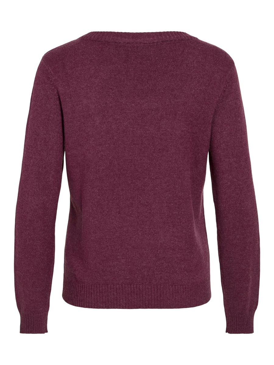 VIRIL O-NECK L/S  KNIT TOP - NOOS