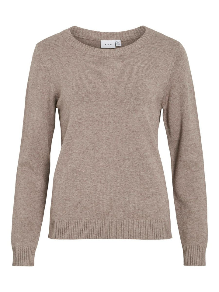 VIRIL O-NECK L/S  KNIT TOP - NOOS