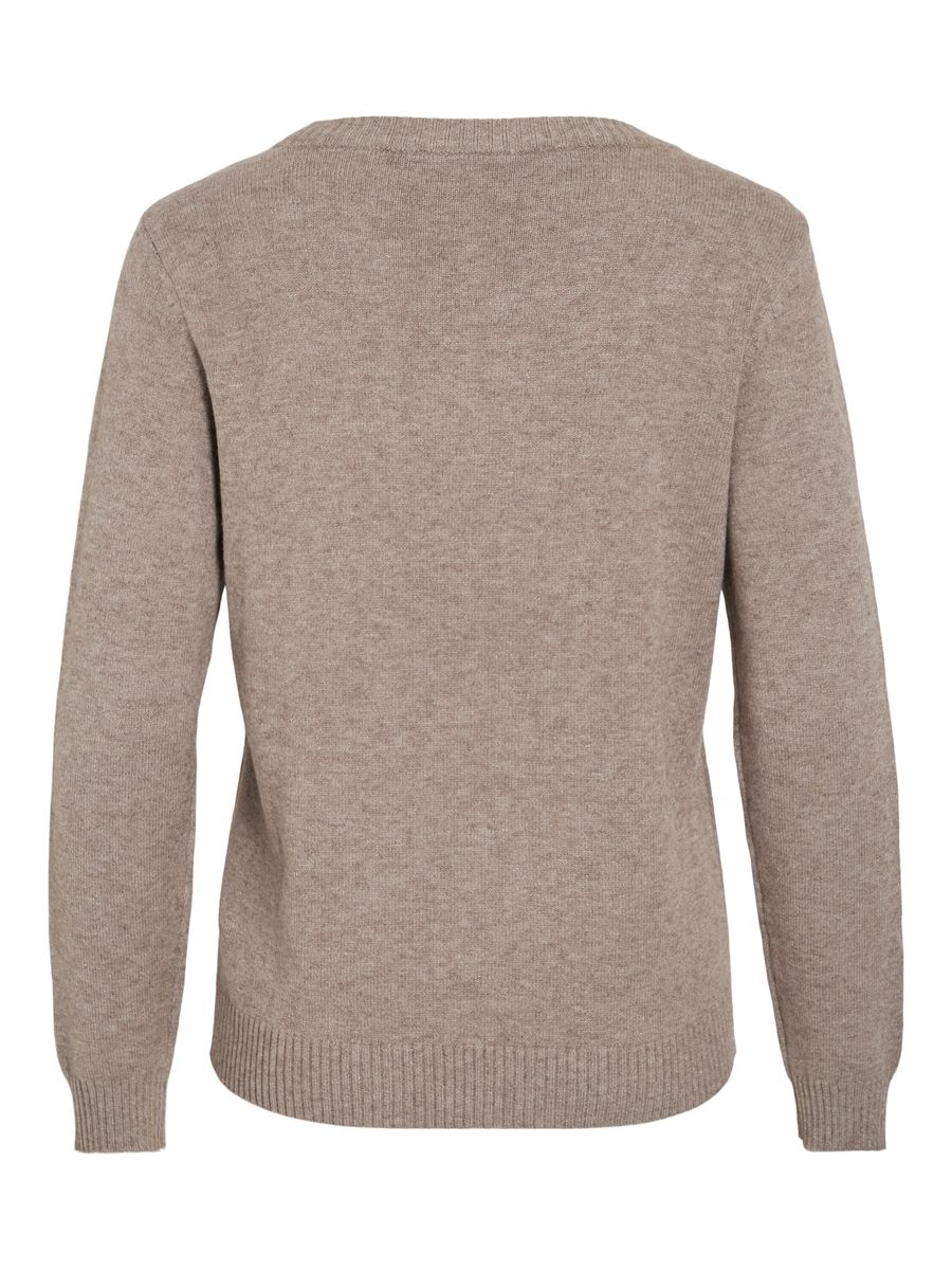 VIRIL O-NECK L/S  KNIT TOP - NOOS