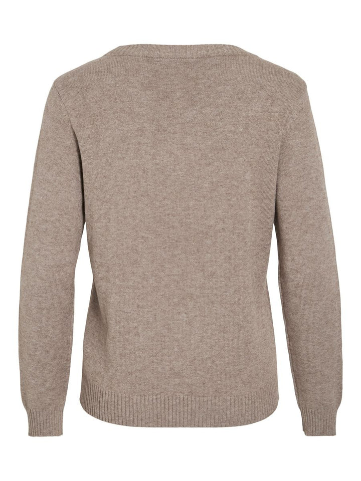 VIRIL O-NECK L/S  KNIT TOP - NOOS
