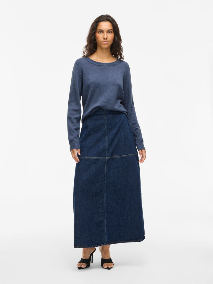 VIRIL O-NECK L/S  KNIT TOP - NOOS