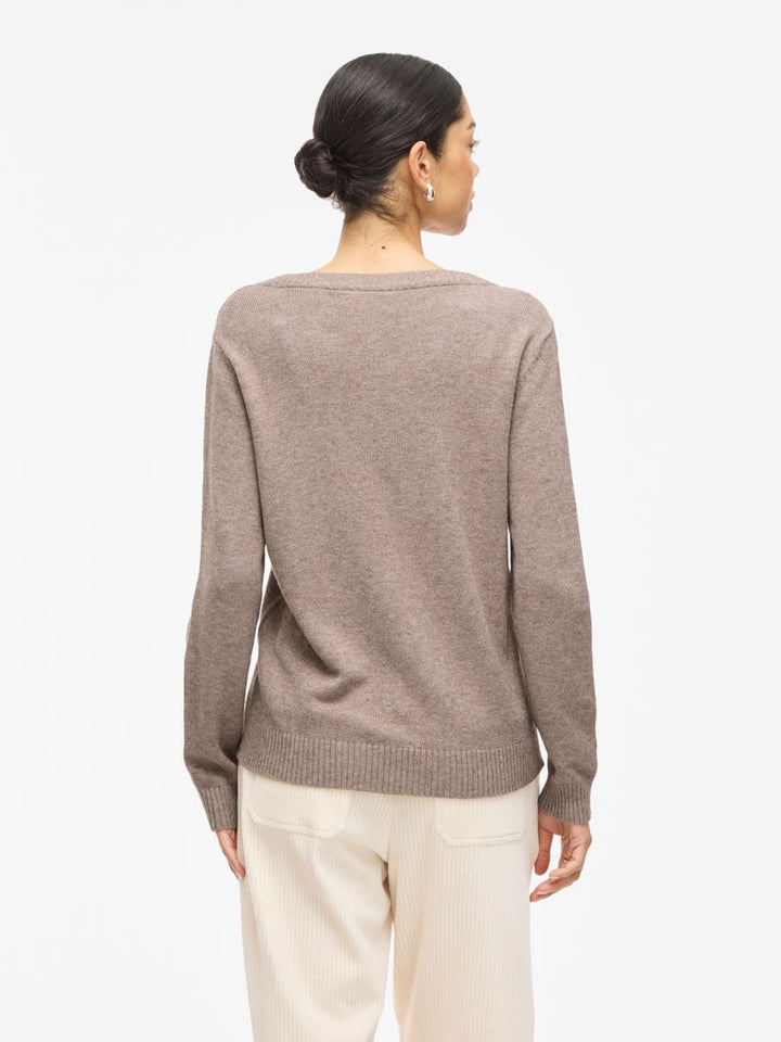 VIRIL O-NECK L/S  KNIT TOP - NOOS