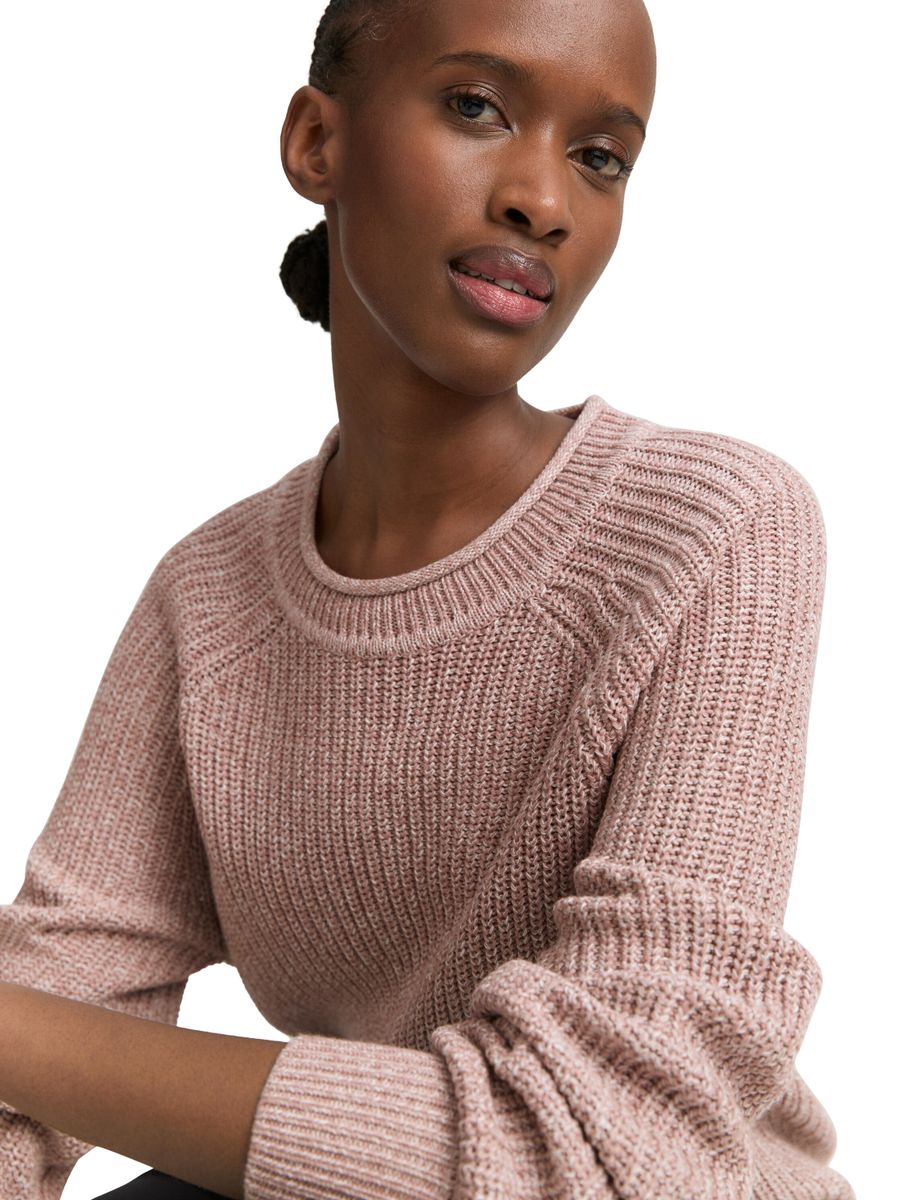 Strickpullover mit leichten Ballonärmeln