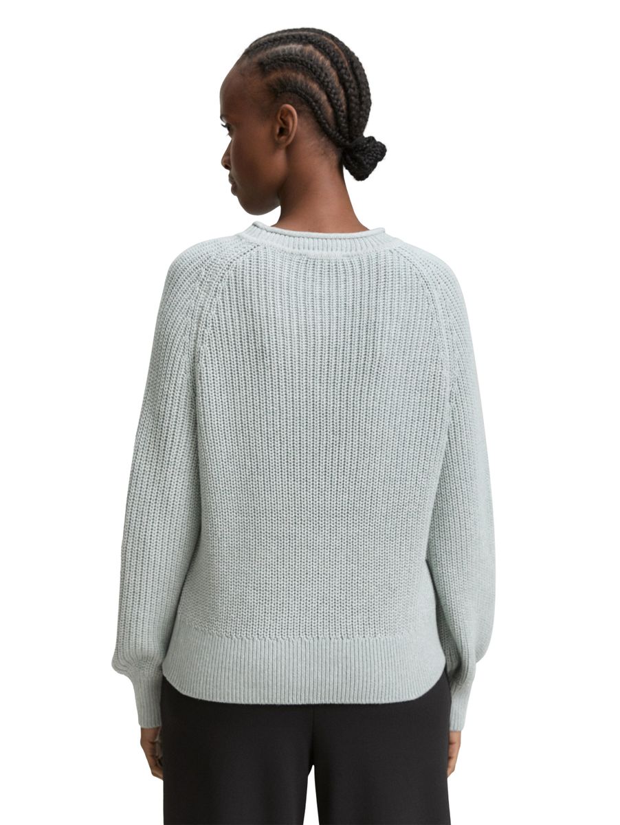Strickpullover mit leichten Ballonärmeln