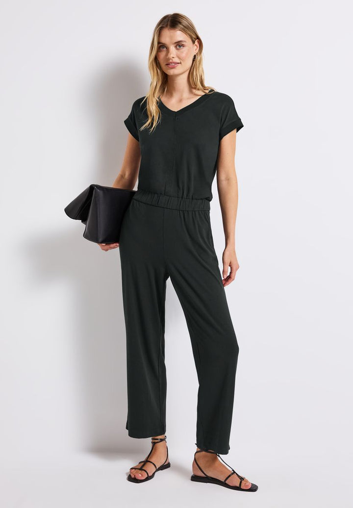 Jumpsuit in Unifarbe
