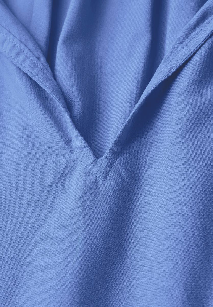 Viskosebluse mit Raffung