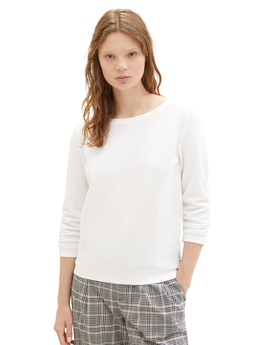 Sweatshirt mit Raffungen