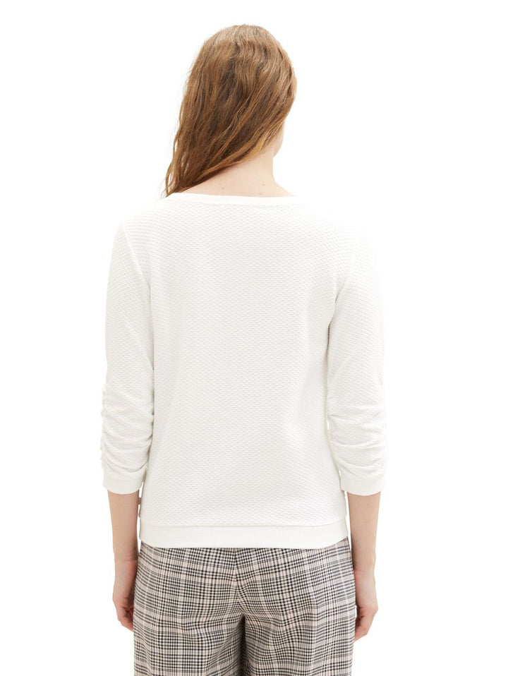 Sweatshirt mit Raffungen