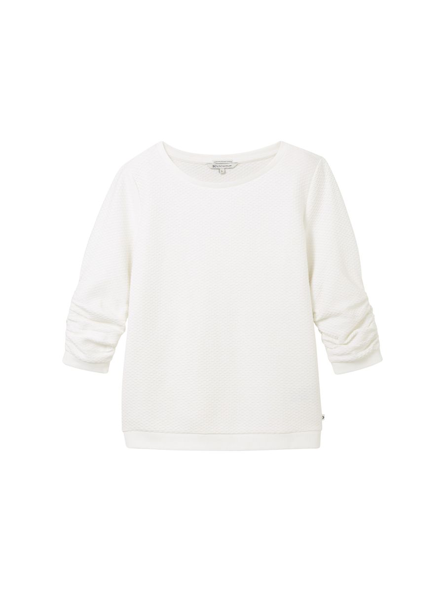 Sweatshirt mit Raffungen