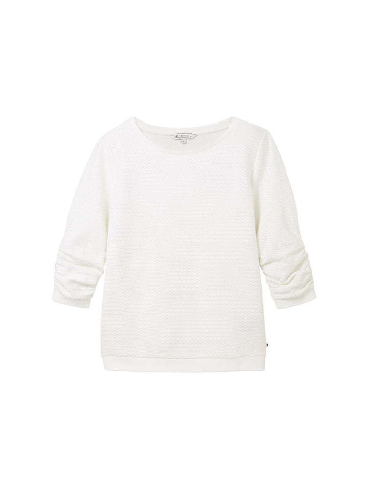 Sweatshirt mit Raffungen