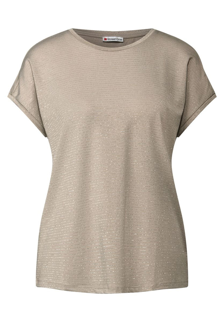Shirt mit Glitzerstreifen