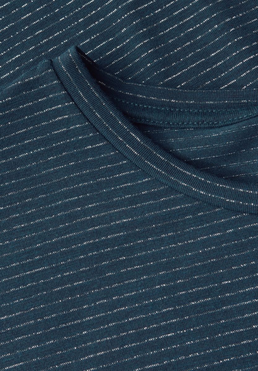 Shirt mit Glitzerstreifen