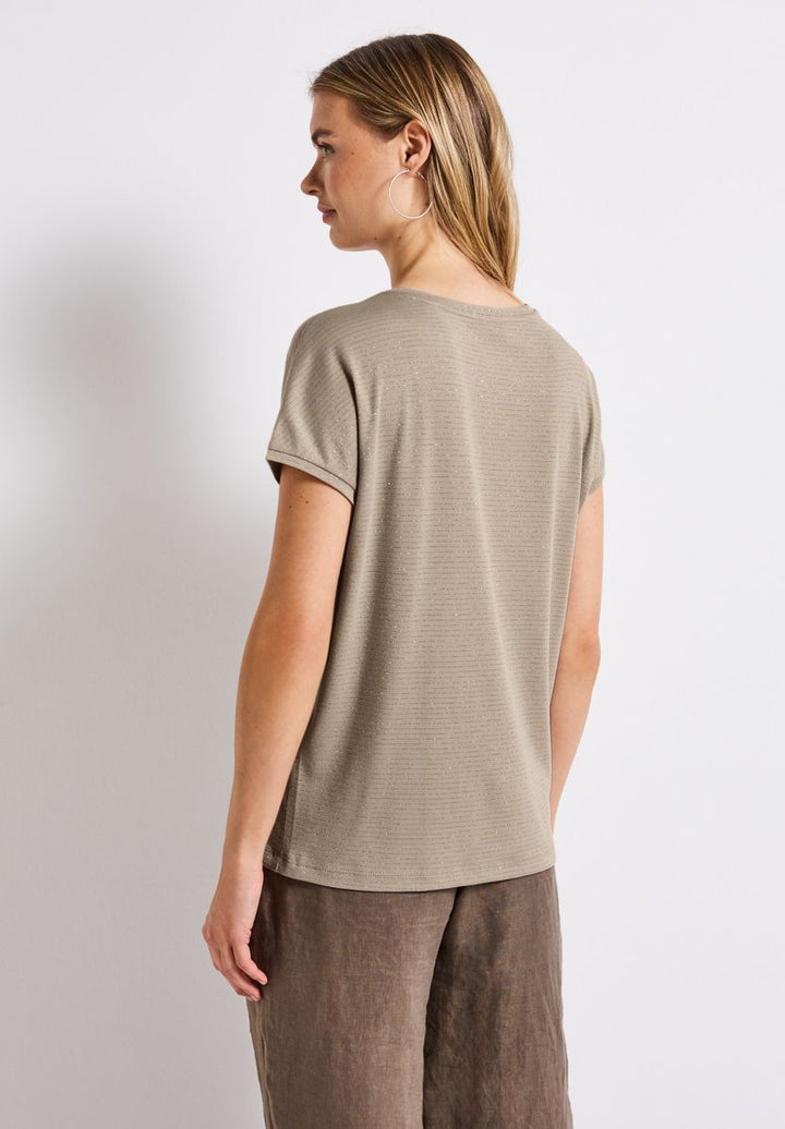 Shirt mit Glitzerstreifen