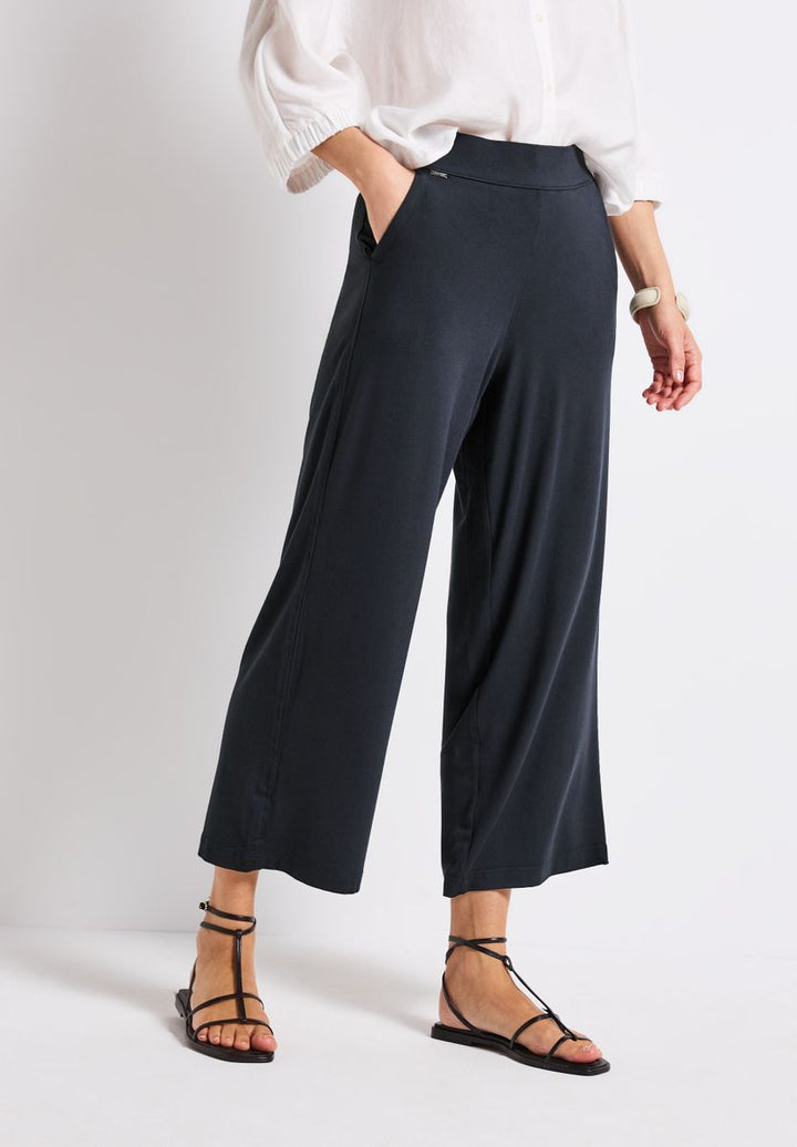 Wide Leg Jersey-Hose