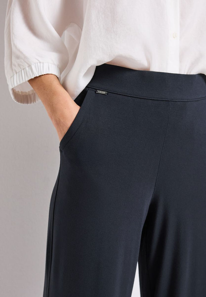 Wide Leg Jersey-Hose