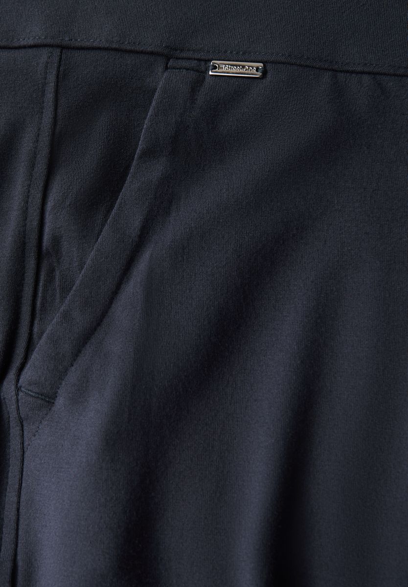 Wide Leg Jersey-Hose