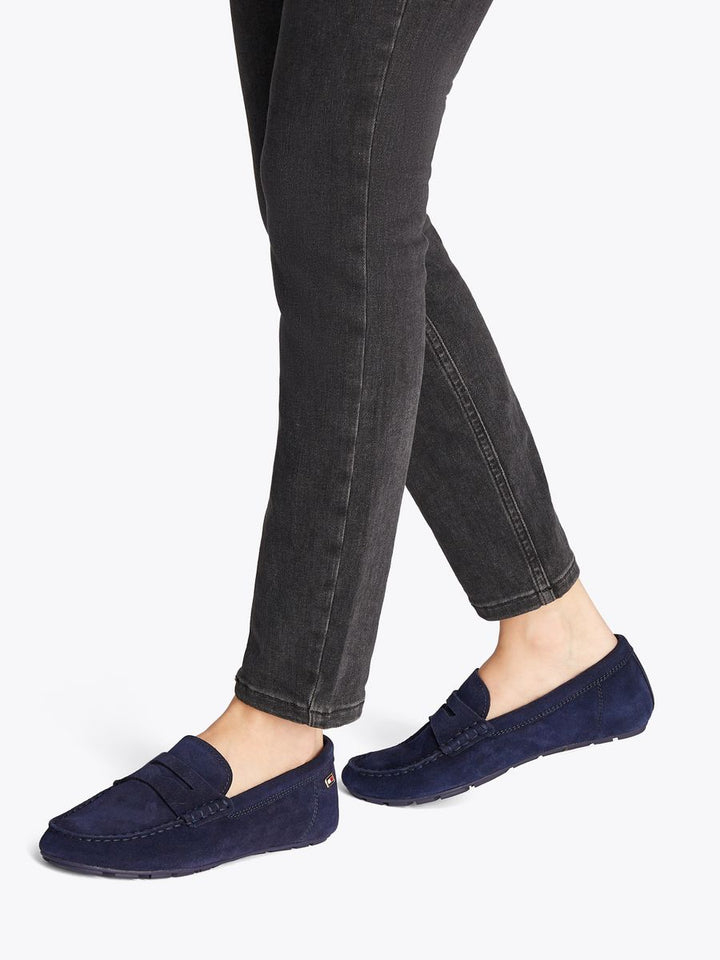 FLAG SOFT SUEDE DRIVER LOAFER