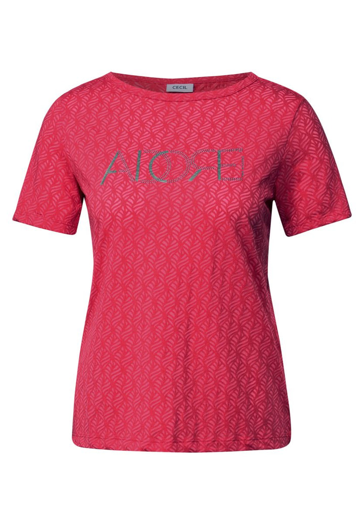 Ausbrenner-Shirt mit Wording