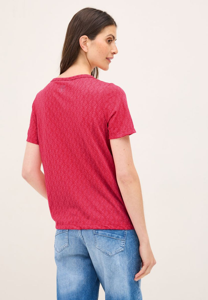 Ausbrenner-Shirt mit Wording