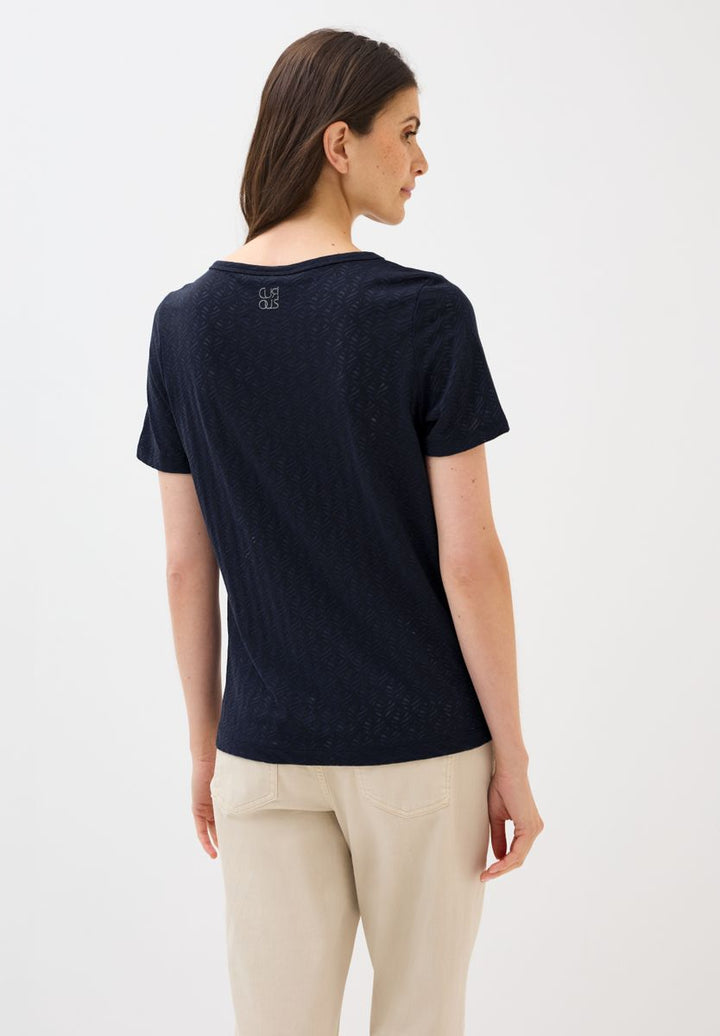 Ausbrenner-Shirt mit Wording