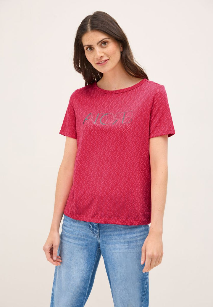 Ausbrenner-Shirt mit Wording