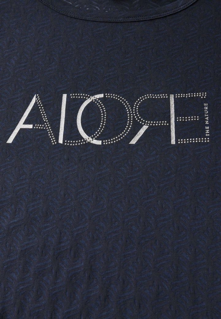 Ausbrenner-Shirt mit Wording