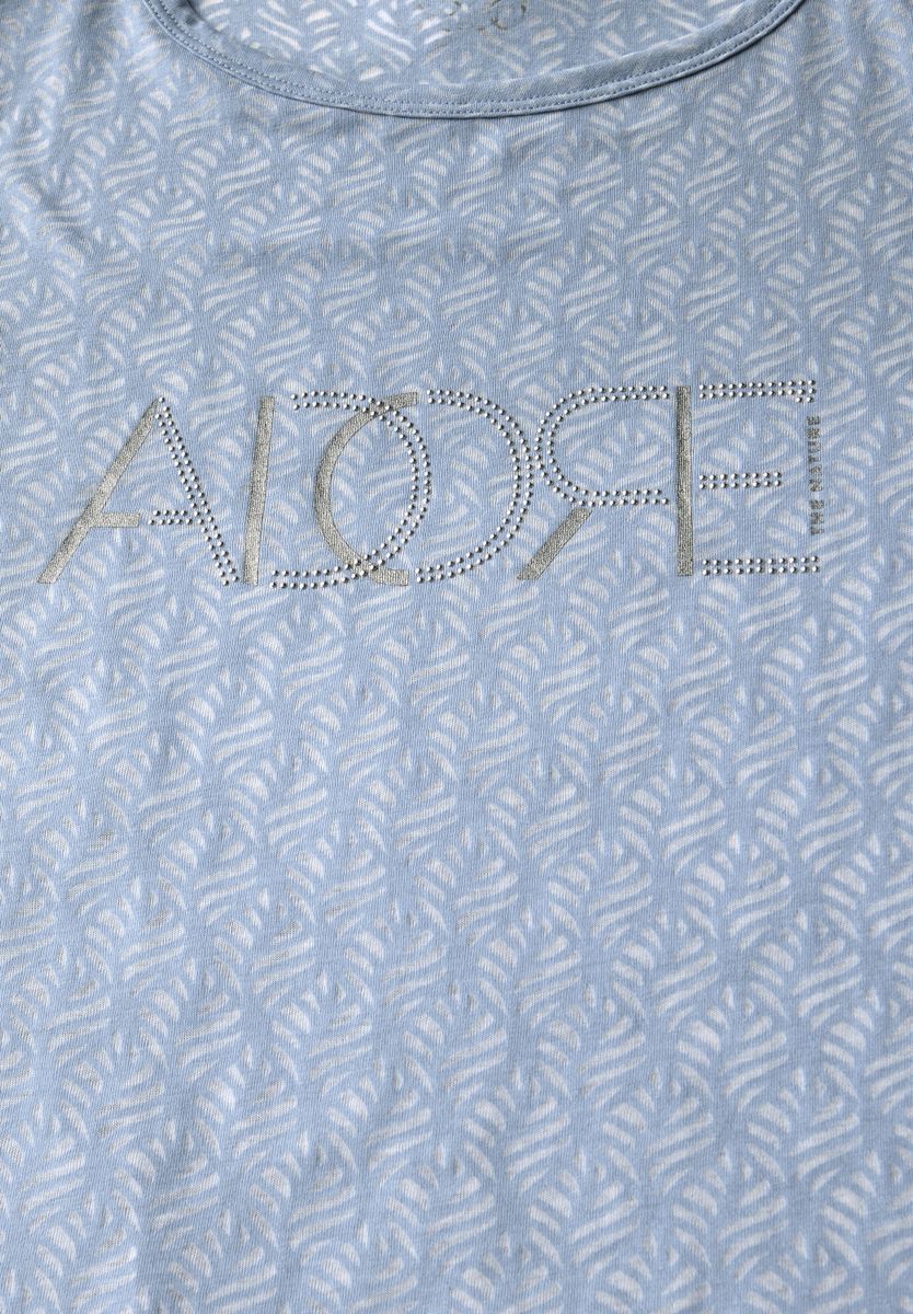 Ausbrenner-Shirt mit Wording