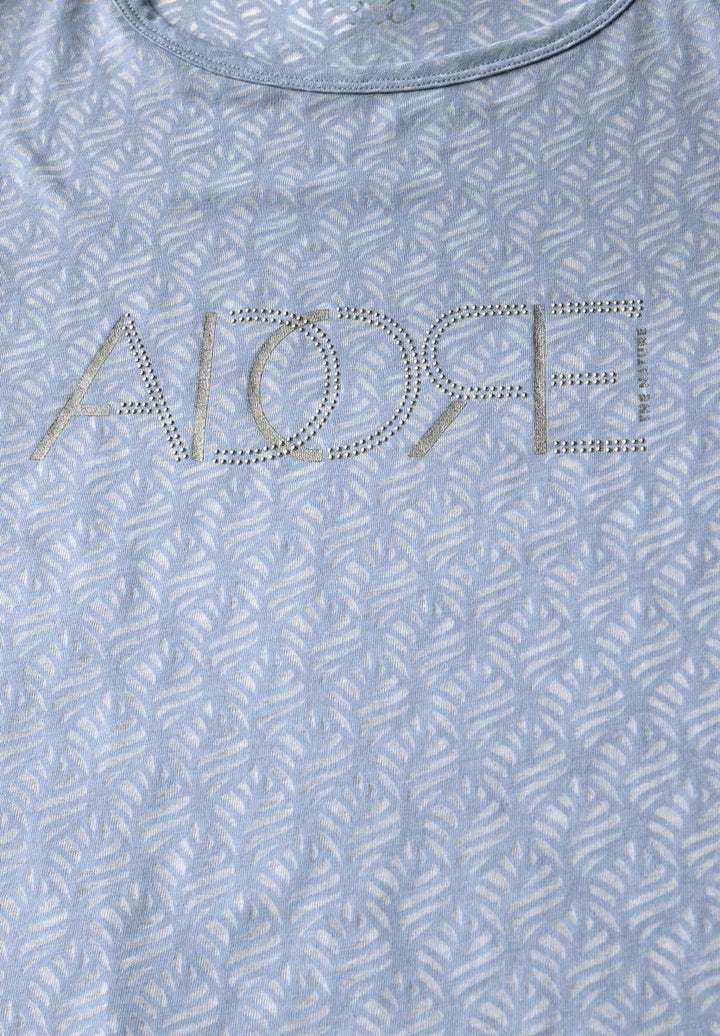 Ausbrenner-Shirt mit Wording