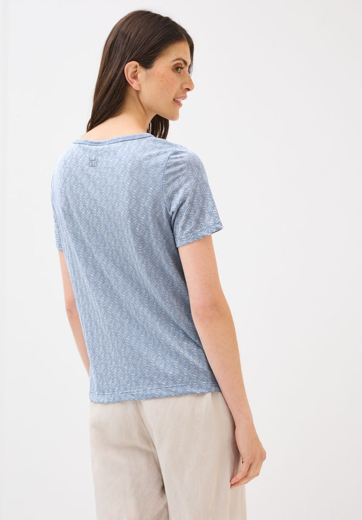 Ausbrenner-Shirt mit Wording