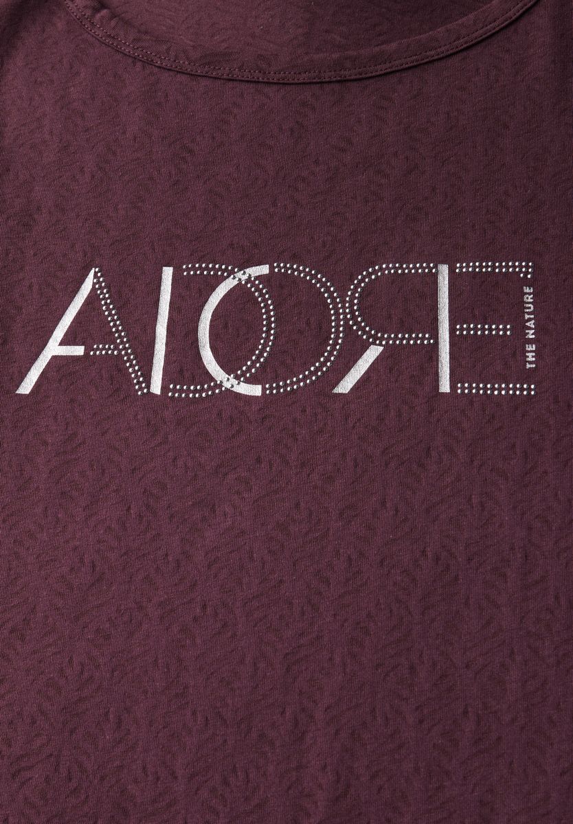 Ausbrenner-Shirt mit Wording