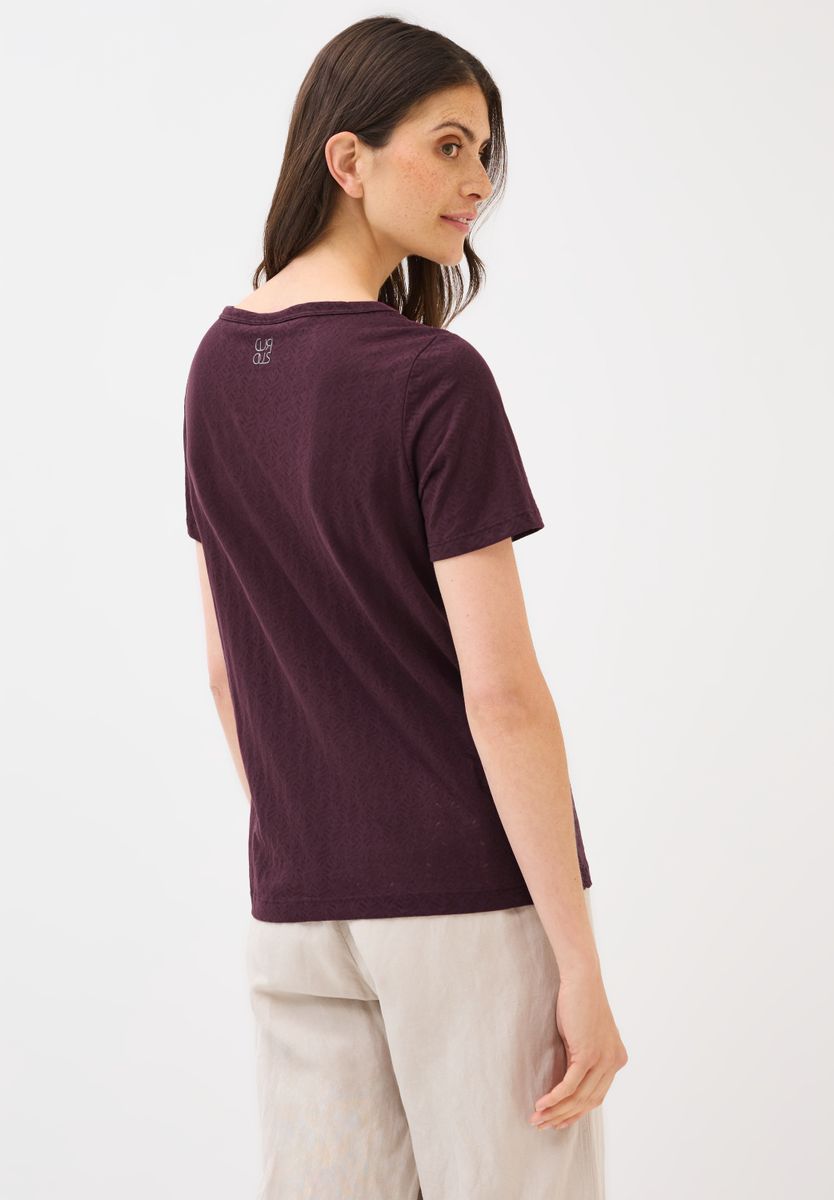 Ausbrenner-Shirt mit Wording