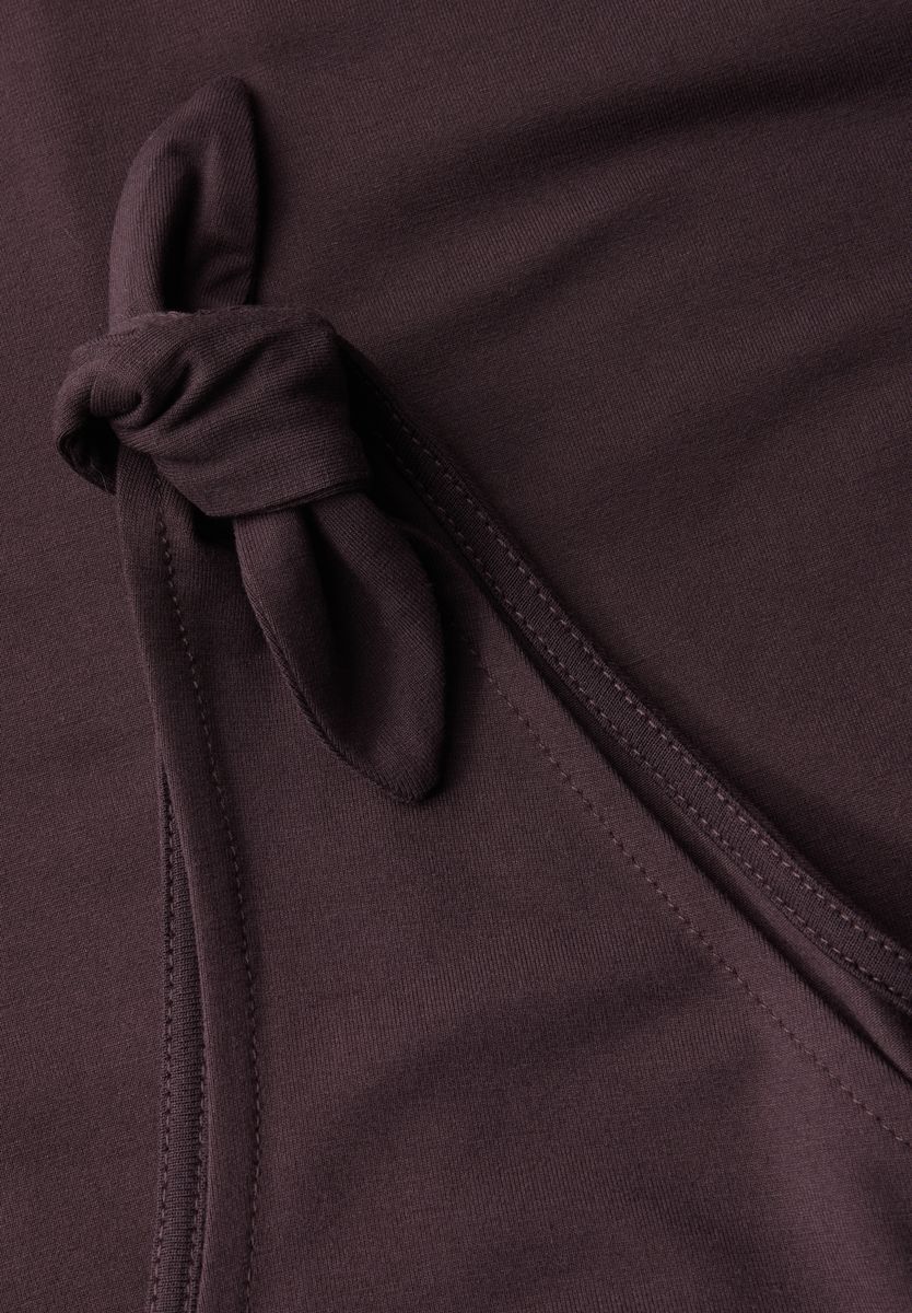 Jersey-Kleid mit Knoten