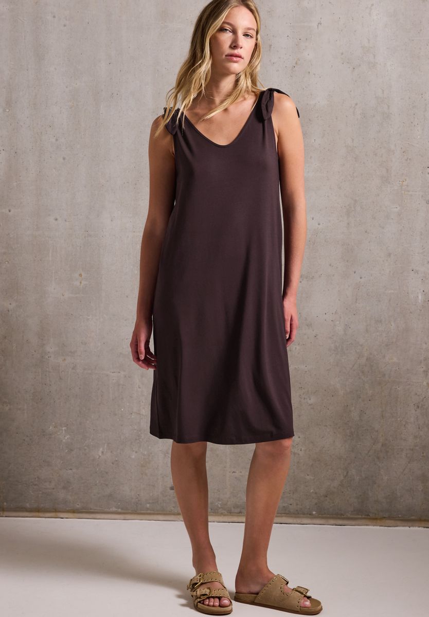 Jersey-Kleid mit Knoten