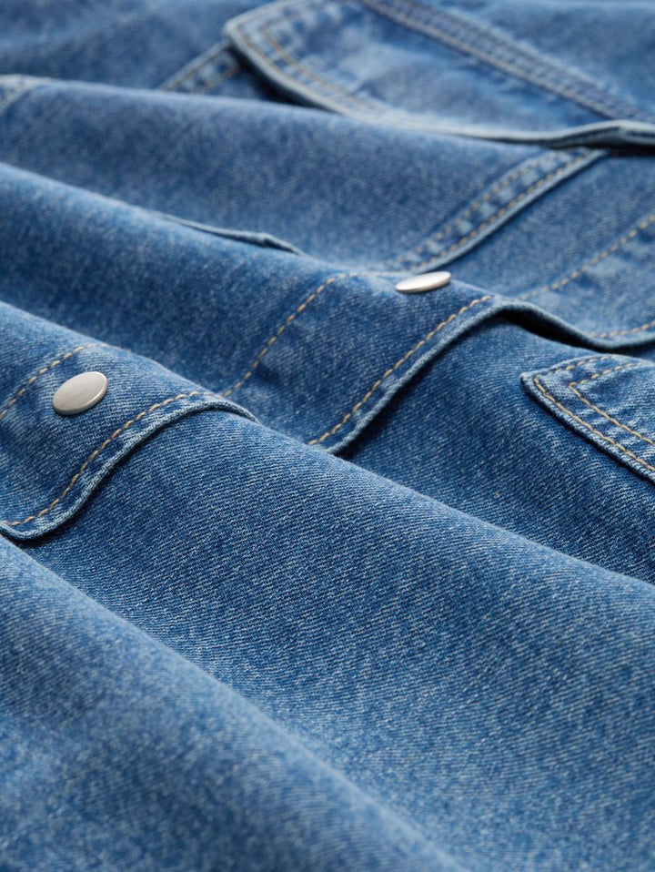 Boxy Fit Jeanshemd