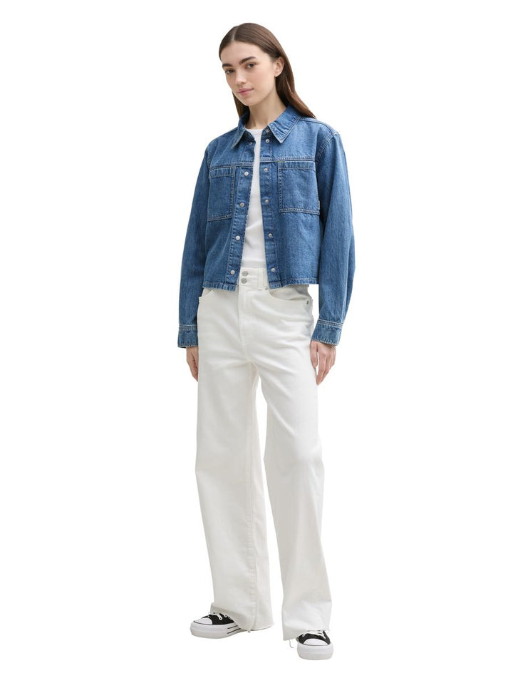 Boxy Fit Jeanshemd