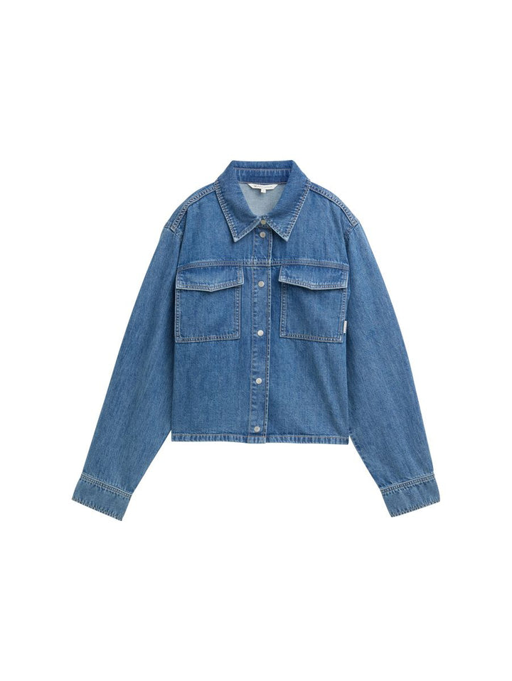 Boxy Fit Jeanshemd