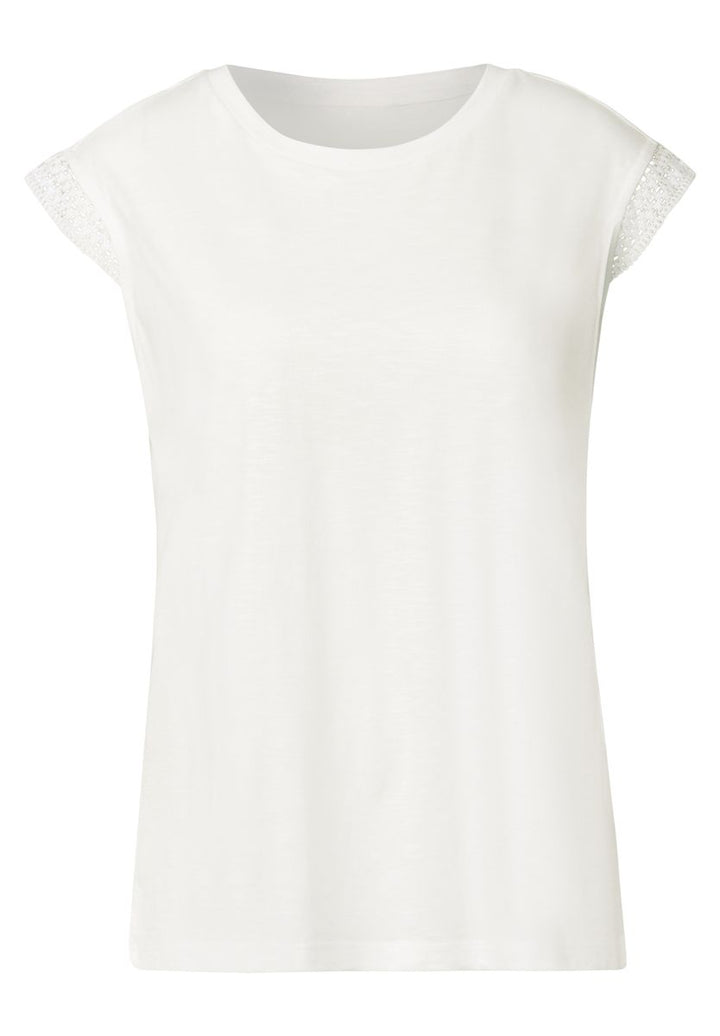 Shirt mit Häkeldetails