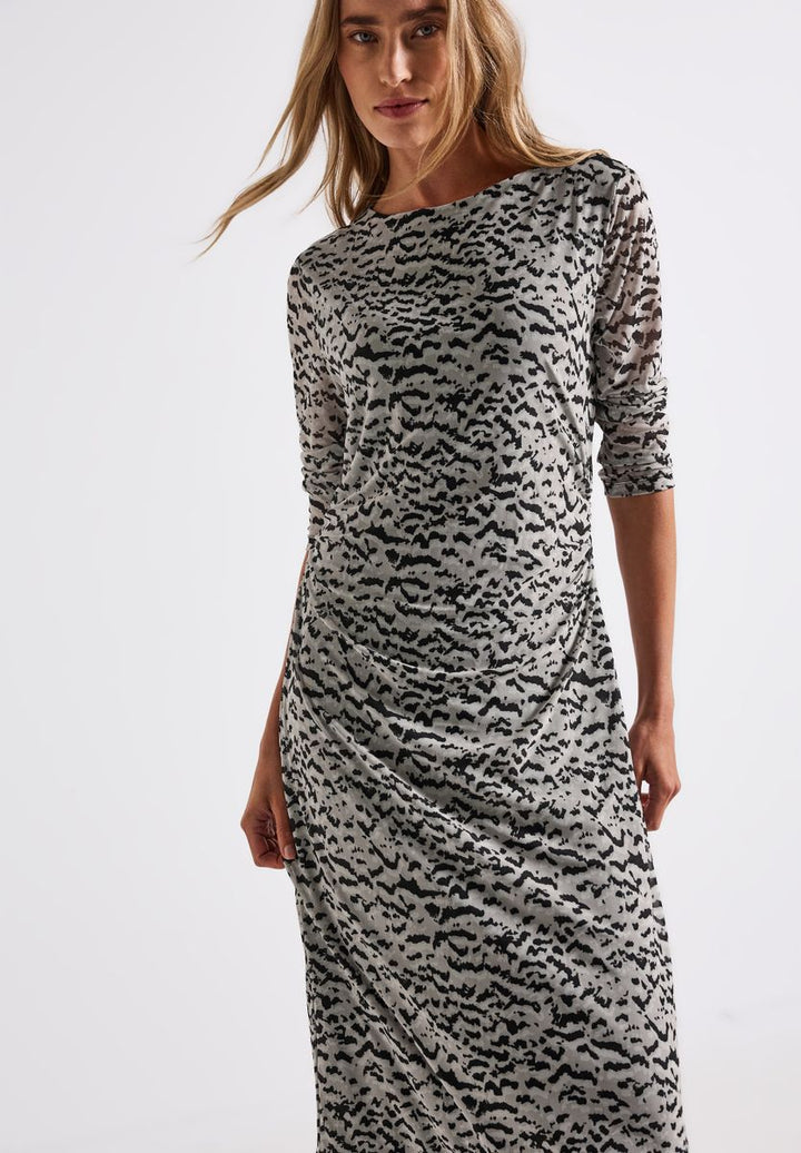 Gemustertes Mesh-Kleid