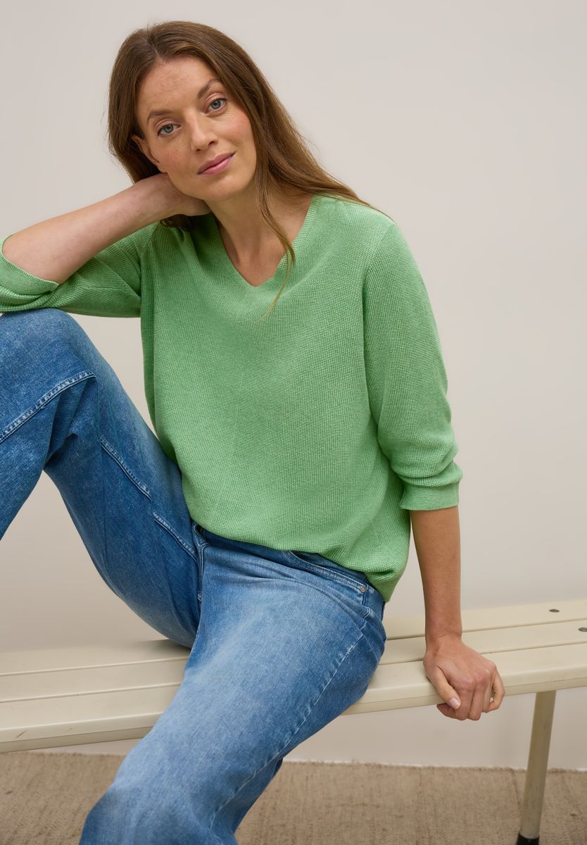 V-Neck Strickpullover