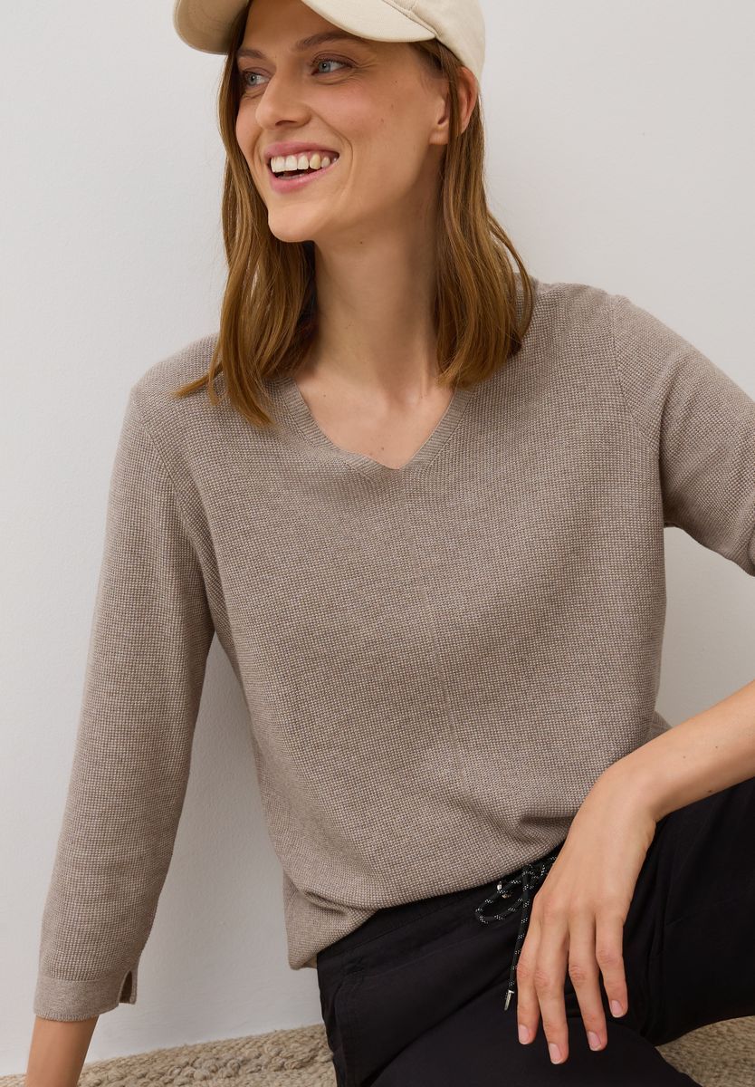 V-Neck Strickpullover