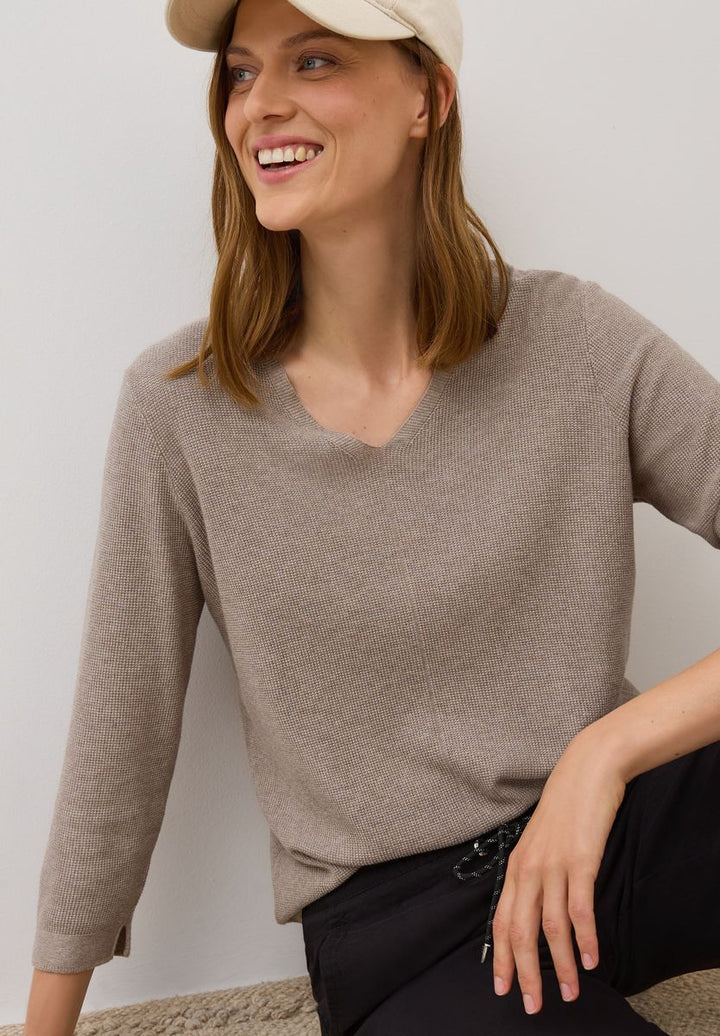 V-Neck Strickpullover