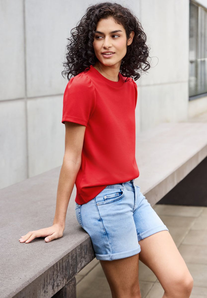 T-Shirt mit Puffärmeln