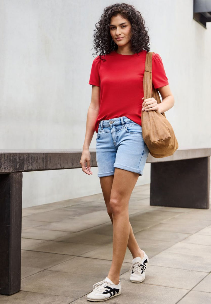 T-Shirt mit Puffärmeln