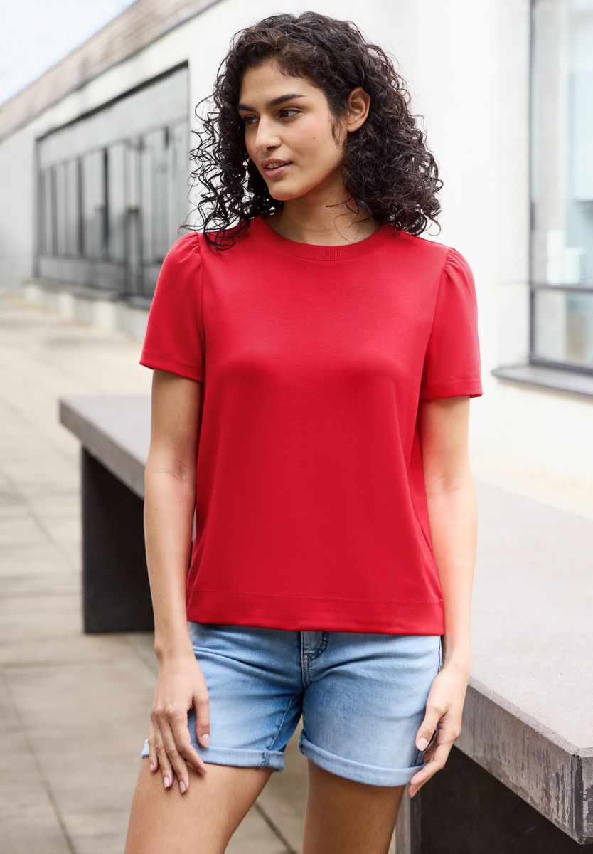 T-Shirt mit Puffärmeln