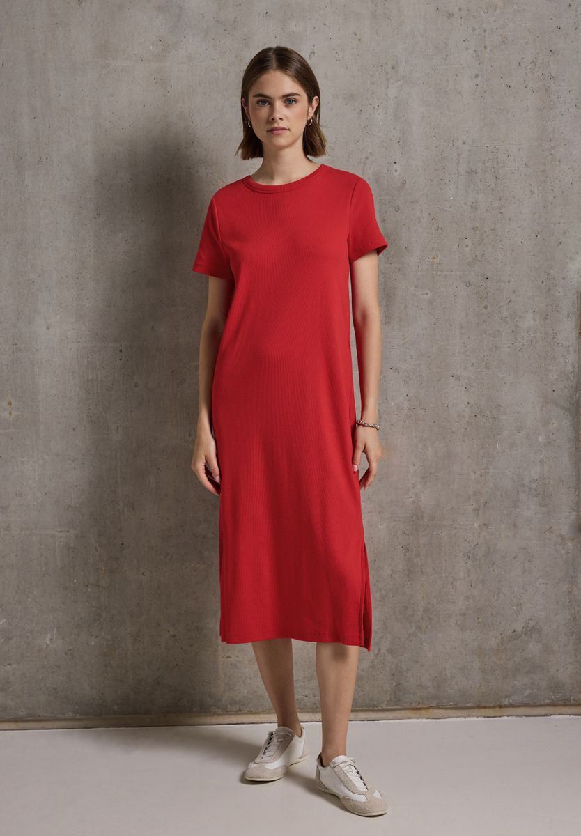 Kleid mit Rippstruktur