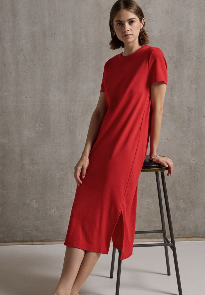 Kleid mit Rippstruktur