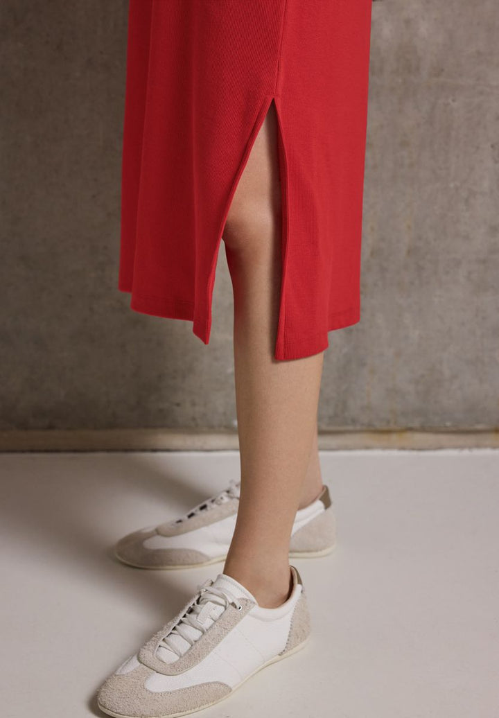 Kleid mit Rippstruktur